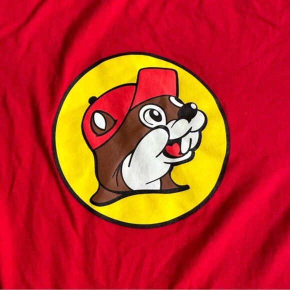 Buc-ees | Red Logo Short Sleeve Tee Shirt | Size Large - Picture 2 of 8